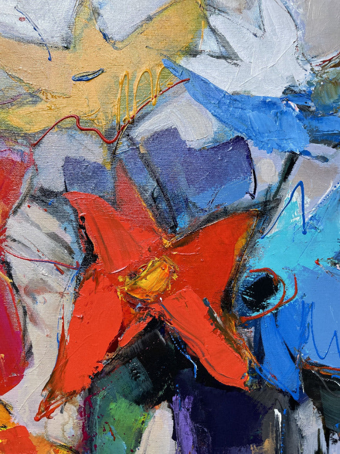Flowers of life 90 x 90 x4.8 cm