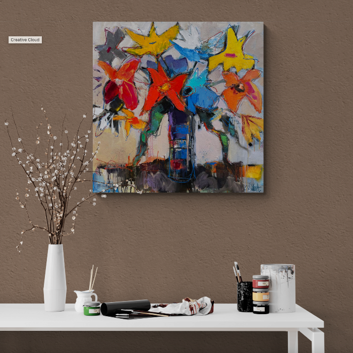 Flowers of life 90 x 90 x4.8 cm
