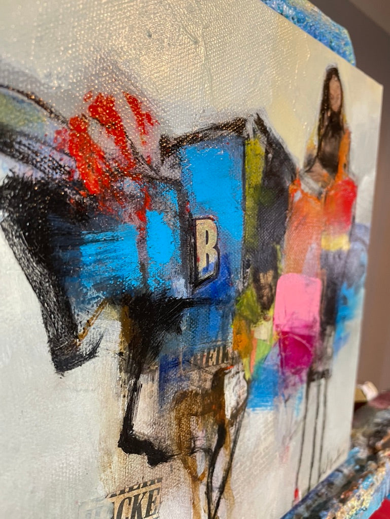 Bison rider  10 x 10 x  0.75 inches