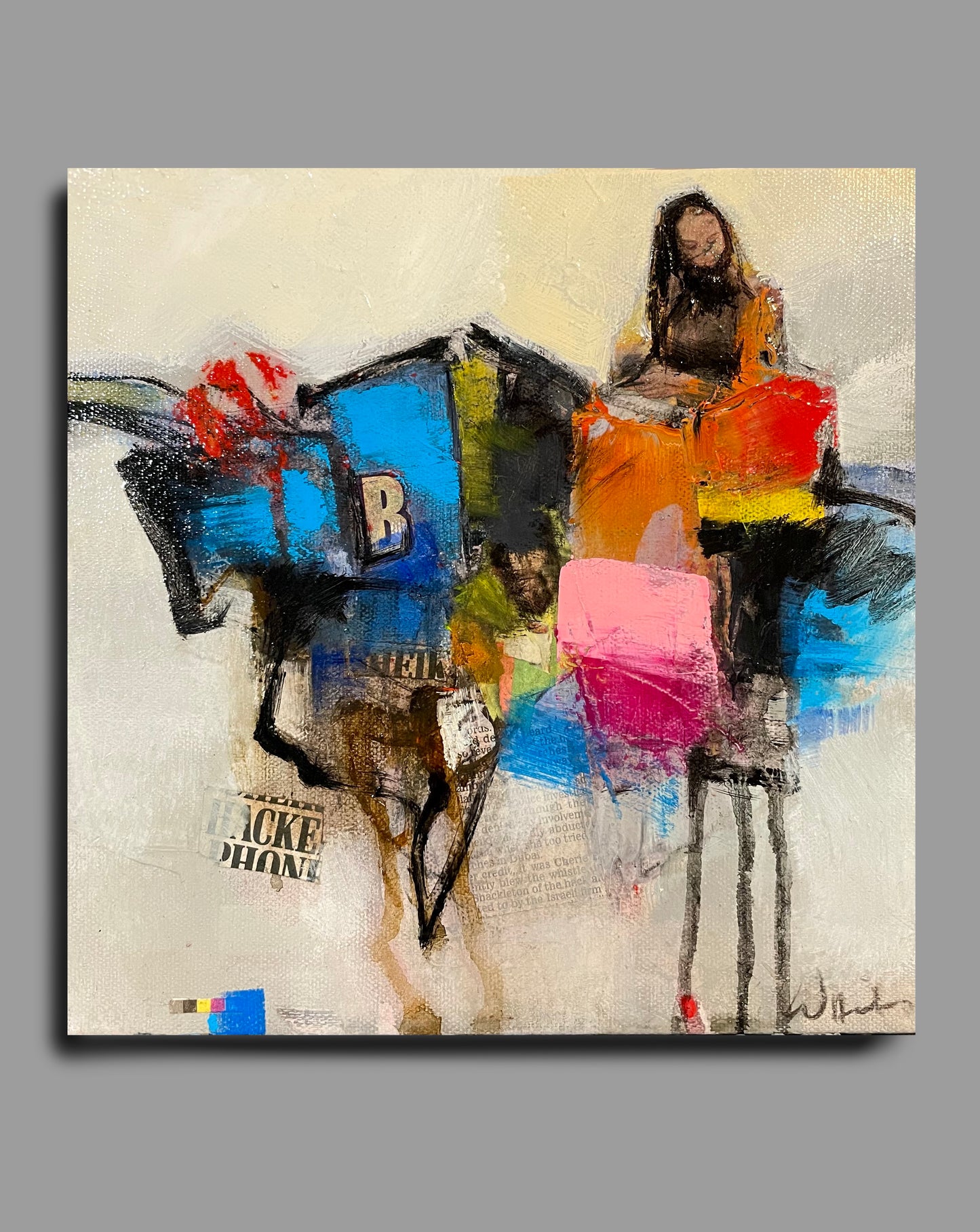 Bison rider  10 x 10 x  0.75 inches