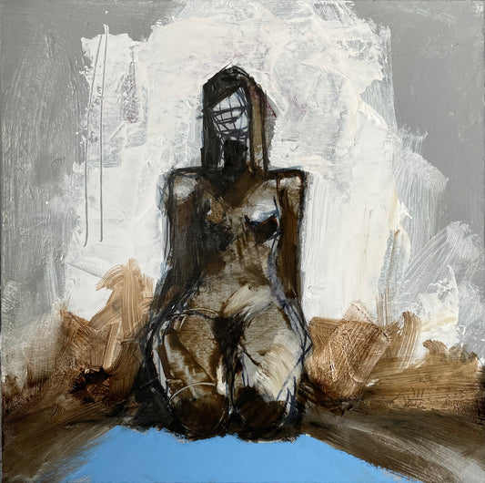 Kneeling woman, 16x16x1.75 “